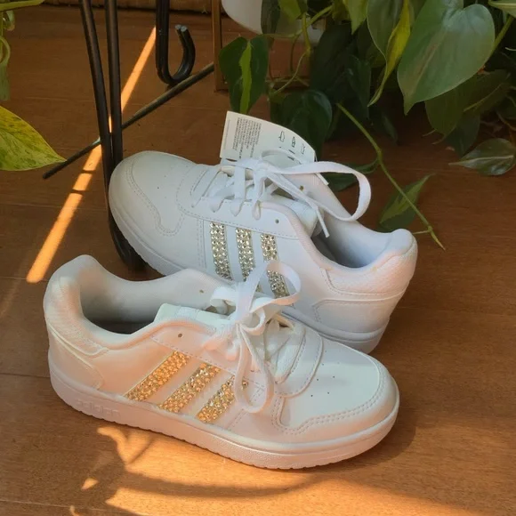 BRAND NEW Hoops 2K Adidas Bejeweled Sneakers